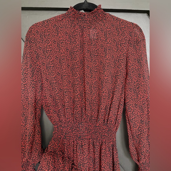 Misa x Revolve Savanna Dress in Mini Red Banana Leaf, Size Small - Picture 3 of 11